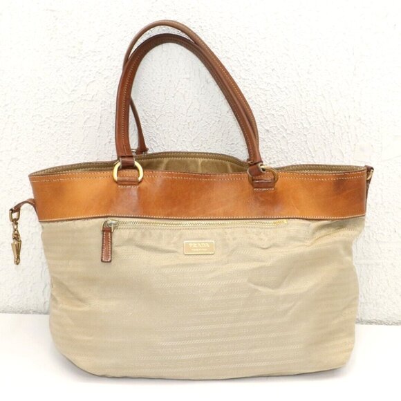 Prada Leather Handbag BR2093 | Paisley | Sabbio (Sand) | With Authenticity Card - Picture 1 of 9